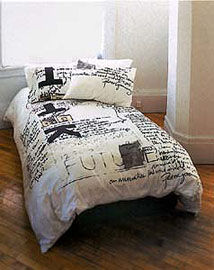 Sleeping with the enemy, Peter Greenaway Bed Linens. image: bonswit.com