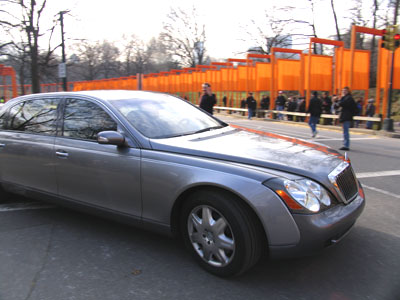 Andy Towle captured the Maybach and The Gates, image: towleroad.com