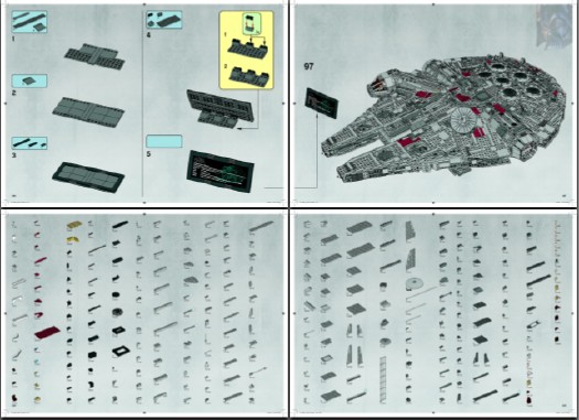 Millennium falcon 2025 lego book