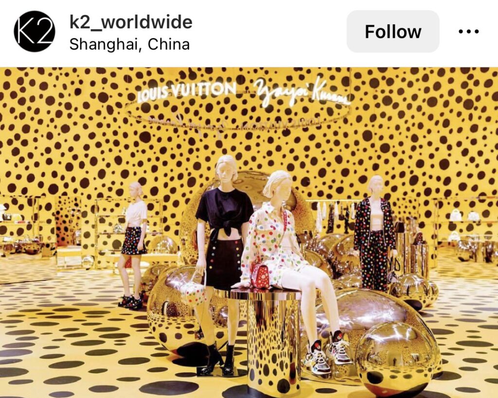 Free things to do in NYC -“Creating Infinity: The Worlds of Louis Vuitton  and Yayoi Kusama” 3 pop-up stores opened up this week…